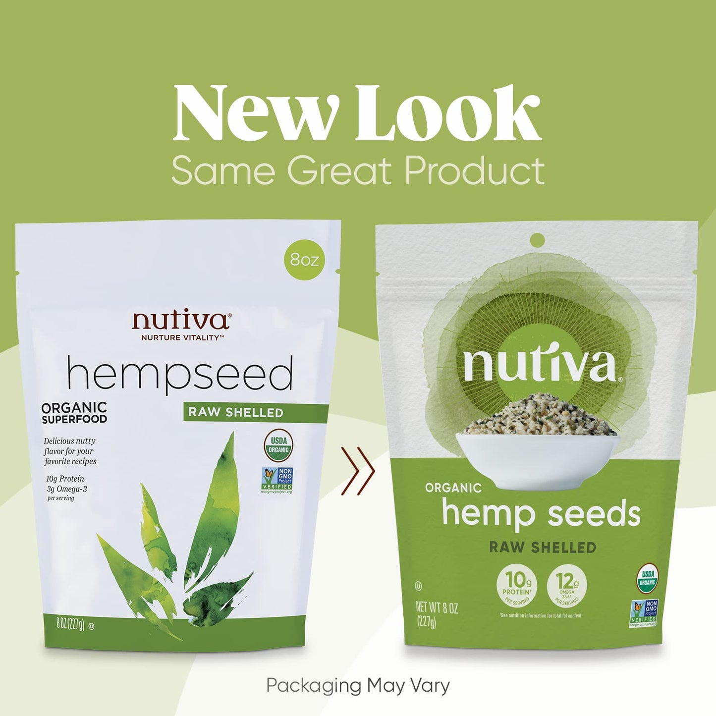 Nutiva Organic Raw Shelled Hemp Seed, Usda, Non-Gmo, Non-Bpa, Whole 30 Approved, Vegan, Gluten-Free & Keto, 10G Protein And 12G