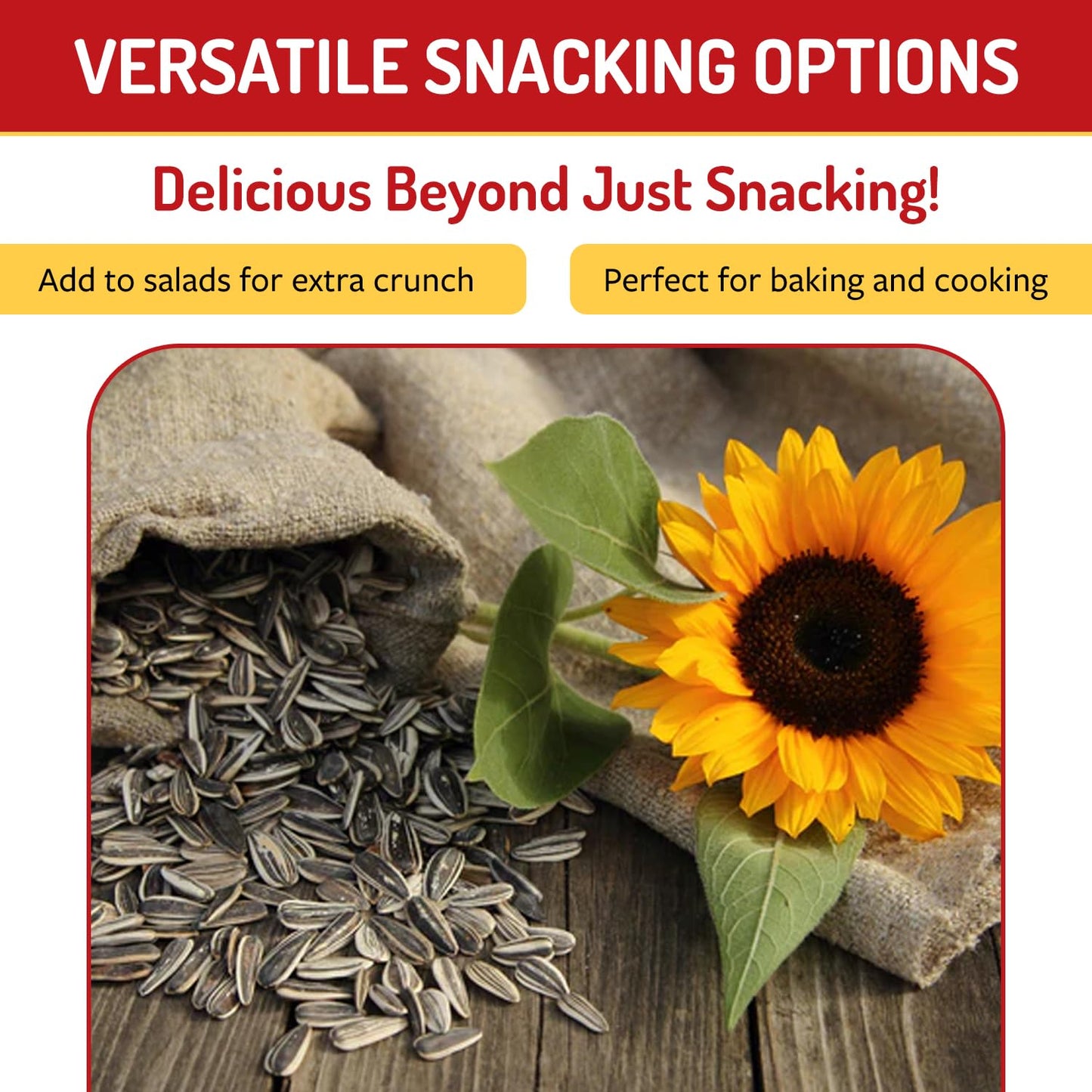 Babkini Semechki Sunflower Seeds - Non Gmo Seed Packed With Protein& Fiber - Roasted Sunflower Seeds With Resealable Zip Lock Pa