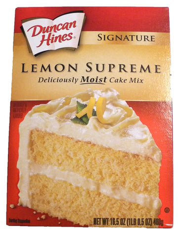 Duncan Hines Signature Deliciously Moist Lemon Supreme Cake Mix 16.5 Oz.