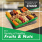 Thanksgiving Dried Fruit & Nuts Gift Basket - Extra Large S Of 18 Food Tray - Assorted Food Gift Box For Christmas, Holiday, Family, Sympathy, Men & Women.