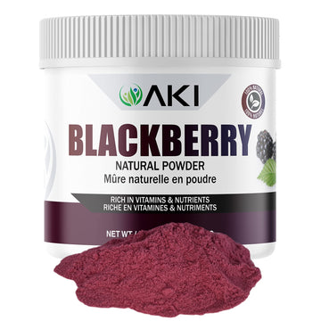 Aki Blackberry Powder, Ideal In Nutrients, Vitamin C, Sugar-Free, Vegan-Friendly | Ideal For Baking, Flavoring, Smoothie, Yogurt