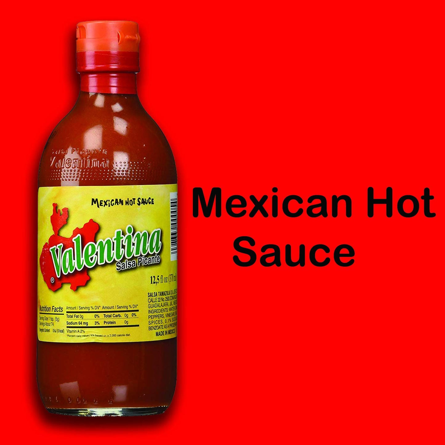 Valentina Hot Sauce Mexican Picante Salsa Vegan Spice Mix 12.5 Fl Oz