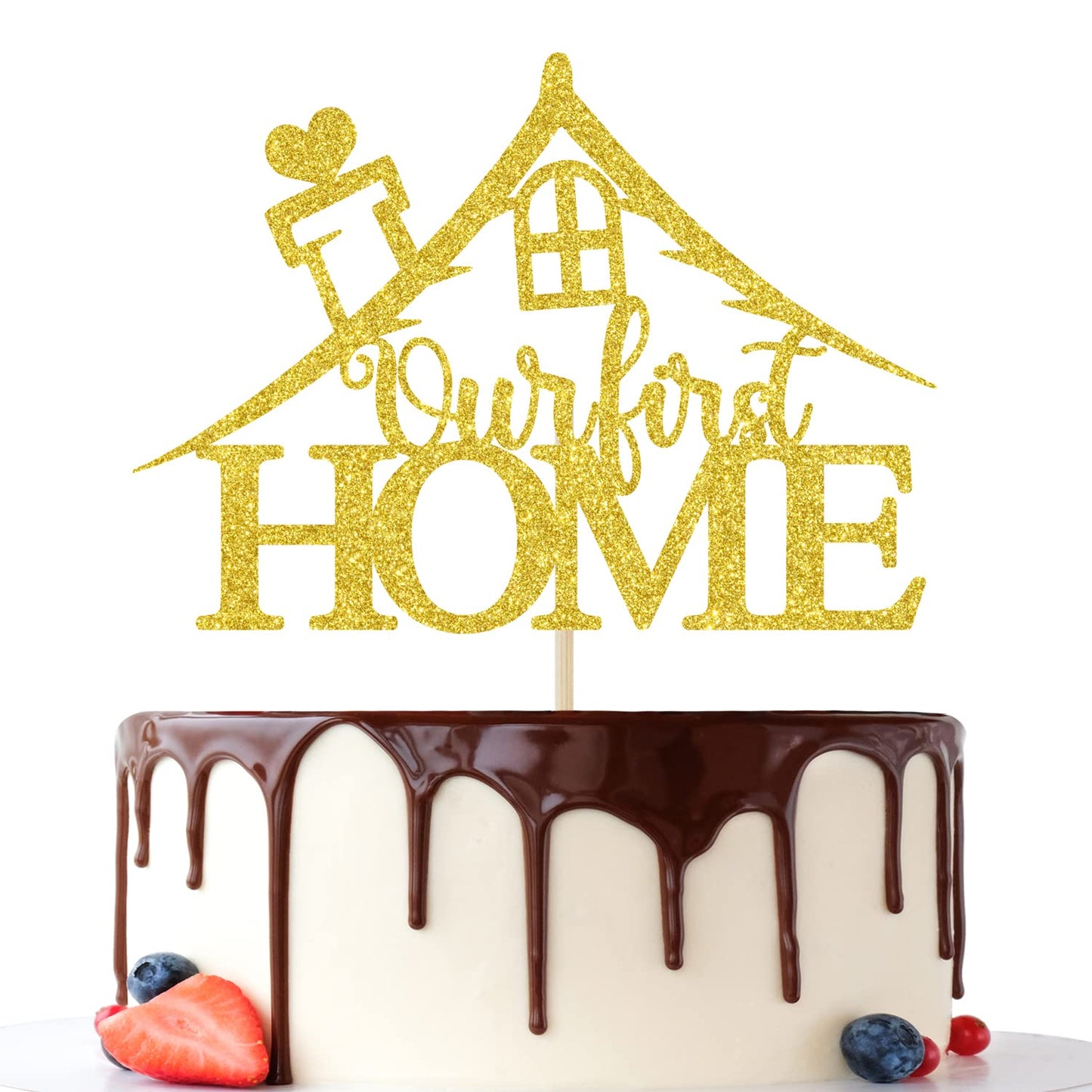 Our First Home Cake Topper, Home Sweet Home, Welcome To Our Home Cake Decor, For New Couple House Warming Party Decorations Gift
