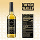 Caf? Le Rou Coffee Syrup Variety 5-Pack- 25.4 oz Vanilla  French Vanilla  Caramel  Salted Caramel  Hazelnut Coffee Flavoring Syrup for Coffee  Tea and Espresso