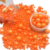 Sentovac Orange Pearl Sprinkles Edible Sugar For Cake Decorating Fancy Sprinkles Cake Topper Cupcake Cookie Baking Decorations Halloween Christmas Valentine'S Day Wedding Supplies