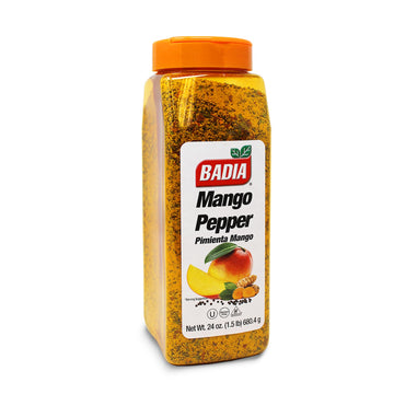 Badia Mango Pepper Seasoning, 24 oz - Sweet & Zesty Citrus Pepper Blend for Chicken, Seafood & Vegetables