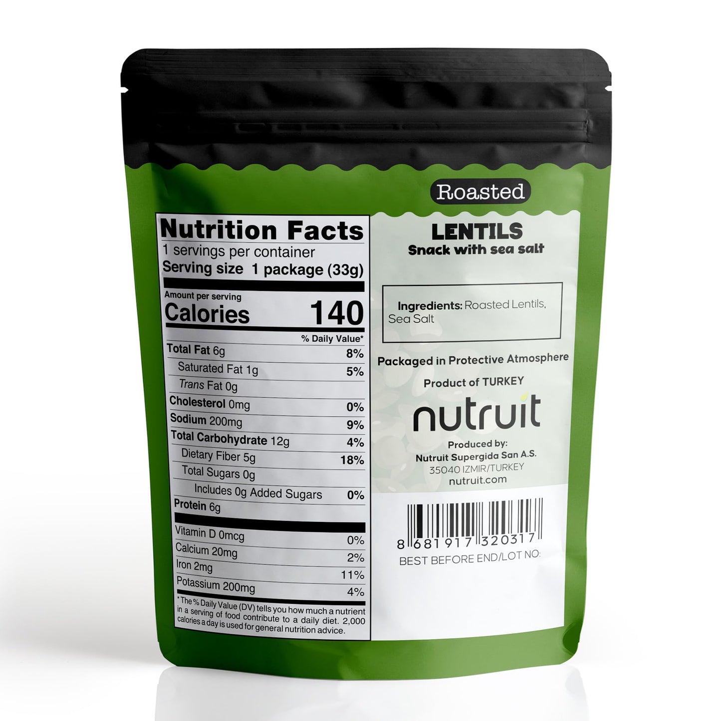 Nutruit Gourmet Snack Box - 20 Vegan Snacks, Gluten-Free, No Sugar Added, 1.1oz Packs, White