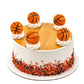 Gyufise 10Pcs Basketball Cake Toppers 3D Basketball Cake Pick Decorations For Sports Theme Babyshower Birthday Event Party Suppl