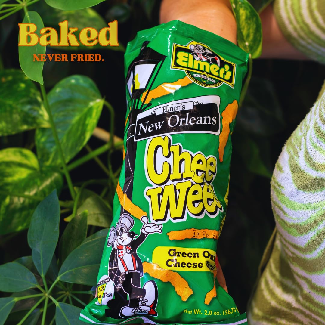 Elmer s New Orleans Chee-Wee s Lunch Box Special, Authentic NOLA Green Onion Flavor, Irresistible Crunchy Snack Delight, 10 Pa