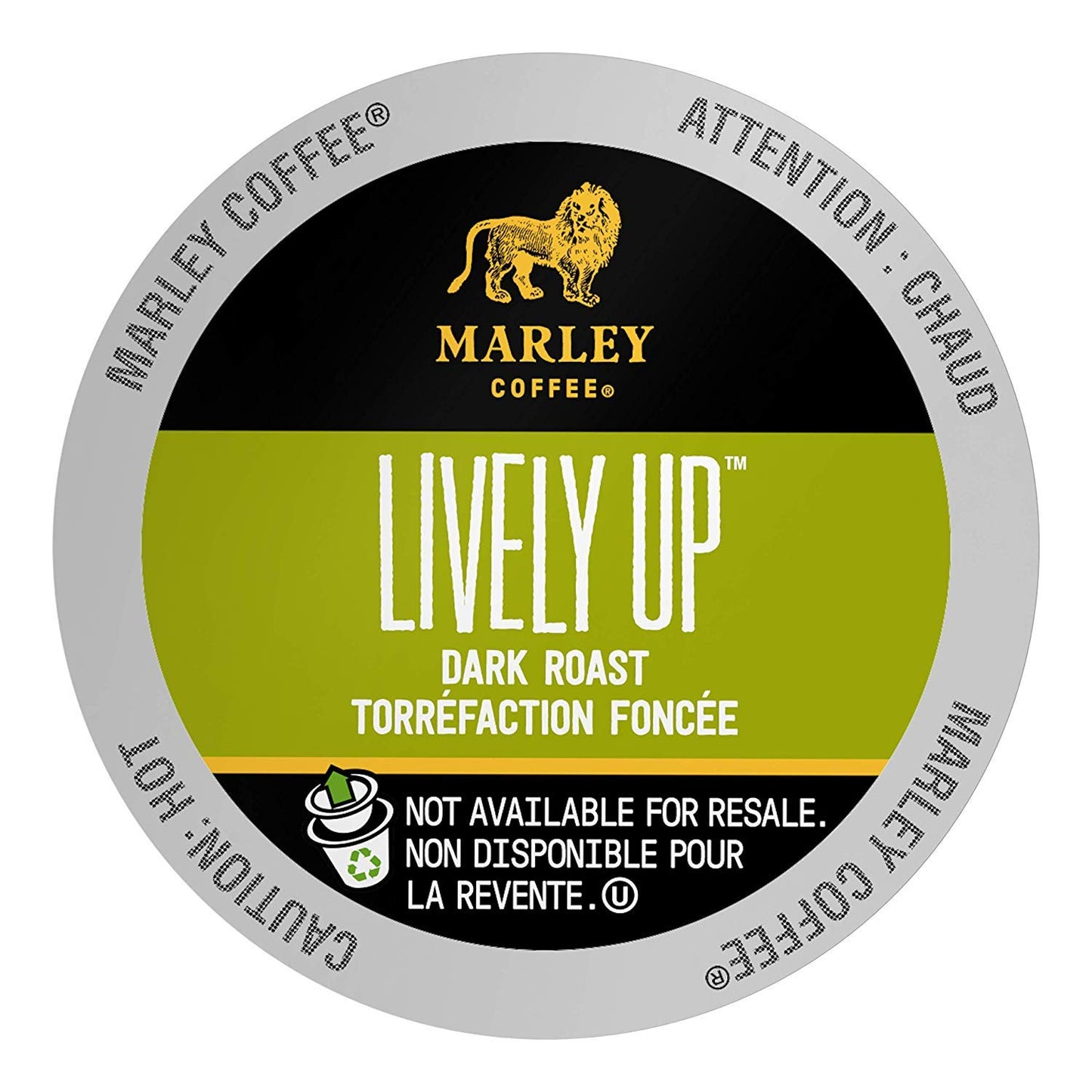 Marley Coffee Single Serve Espresso Roast for Keurig, Organic, 96 Count