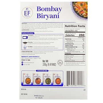 Eastern Feast - Ready To Eat Vegetarian Meals, 10.58 Oz (Pack Of 10, Bombay Biryani)