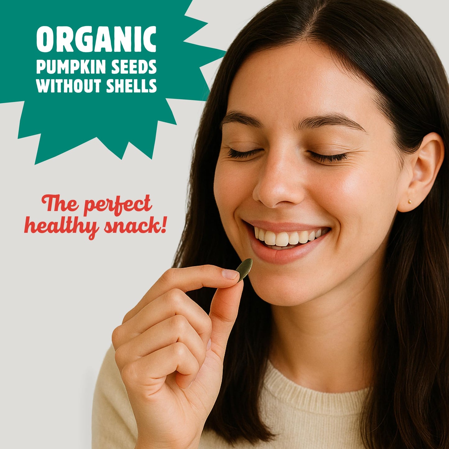 TOP FOX Organic Pop-Roasted Pumpkin Seeds, Salt & Vinegar, 3.5 oz (6 Pack), Gluten Free, Keto & Vegan Friendly Snacks