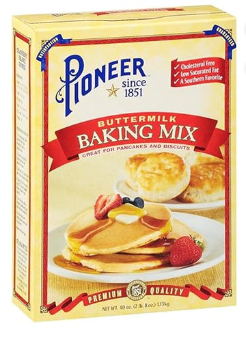 Pioneer Biscuit And Baking Mix 40Oz Box (Pack Of 4) Choose Flavor Below (Original)
