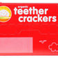 Happy Baby Organic Strawberry & Beet Teether Crackers 12 Count, 1.7 Oz