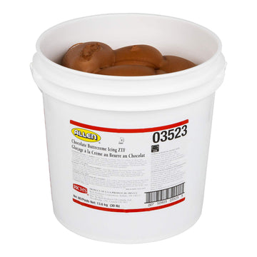 Rich'S Jw Allen Pre-Whipped Chocolate Buttercreme Icing Ztf, 30 Lb