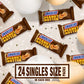 Snickers Creamy Peanut Butter Candy Bars, 1.4 Ounce - Pack of 24 - Delicious Treats for Snacking