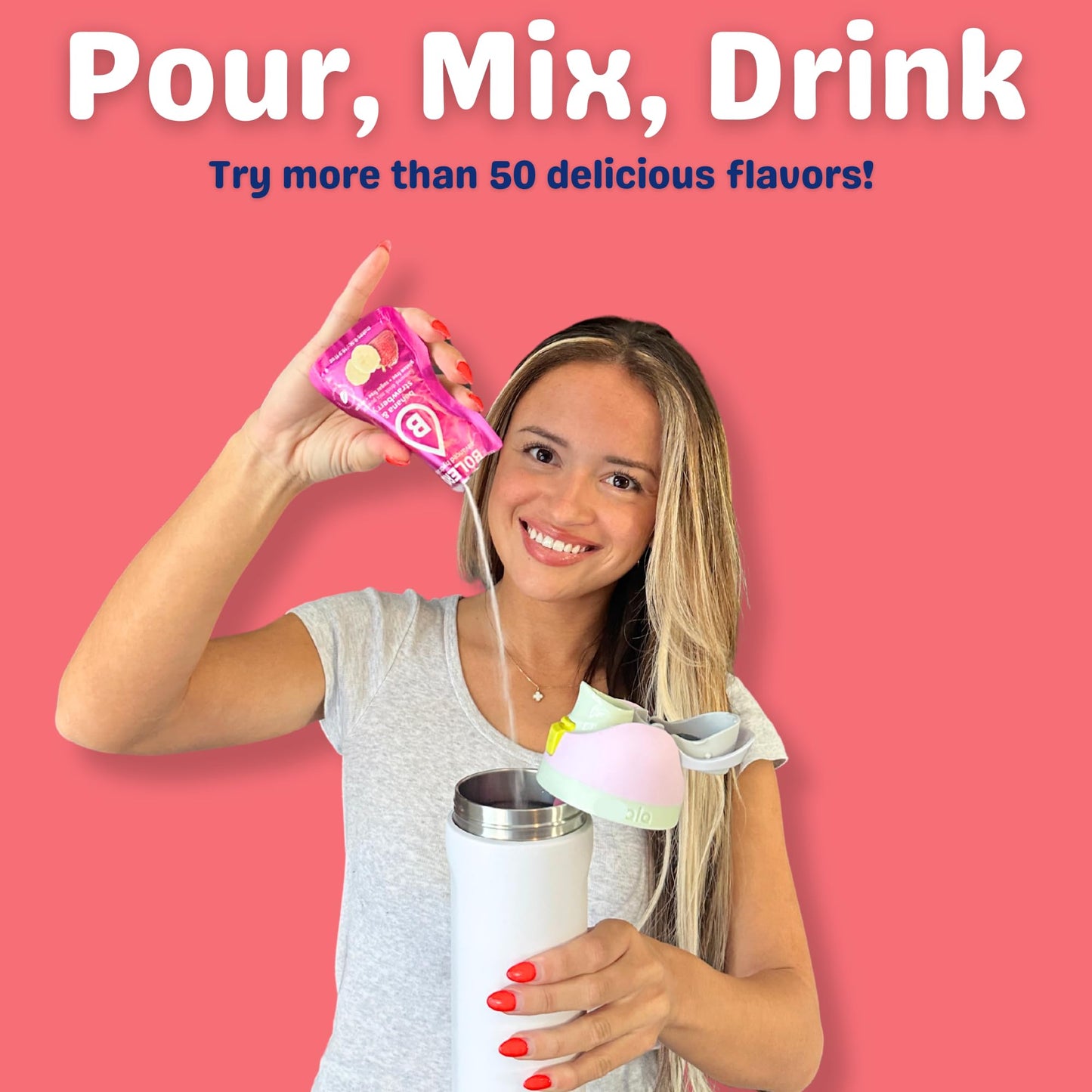 Bolero- Sugar Free Drink Mix Packets Watermelon Fruit Flavors | Powdered Flavored Water Packets | 36 Small Sachet On The Go Pack