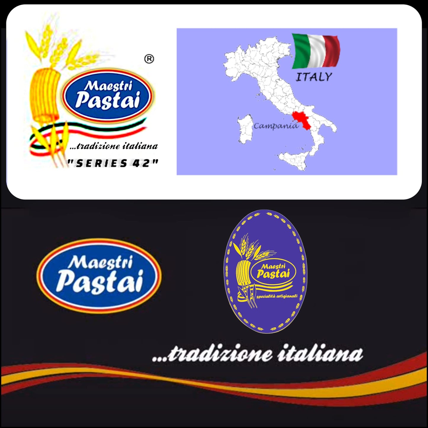 Maestri Pastai Gourmet Ruote Italian Pasta, Pack of 3, 17.66 oz each, Golden Pasta, Premium Quality from Italy