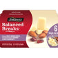 Sargento Balanced Breaks Natural White Cheddar Cheese, Sea-Salted Roasted Almonds, Dried Cranberries Snack Kit, 6-Pack