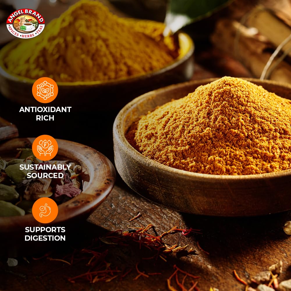 Angel Brand Curry Powder - Authentic Jamaican Curry Blend For Bold Flavor And Versatile Cooking - Perfect For Meats, Vegetables,