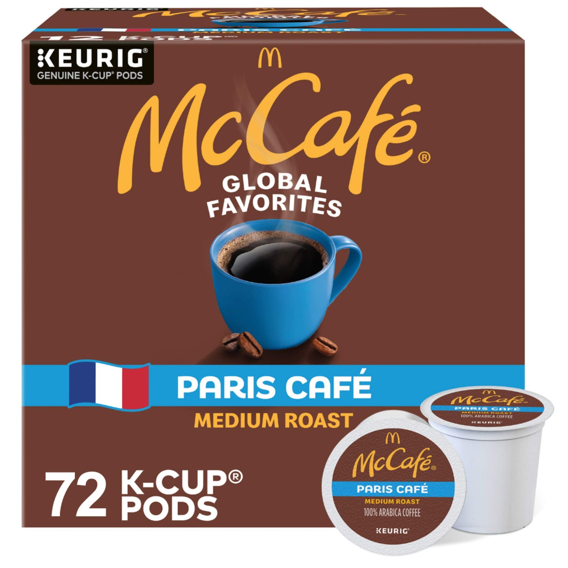 McCafe Single Serve Coffee K-Cup Pods, Medium Roast, 72 Count (6 Packs of 12), Model wx-uj-24836