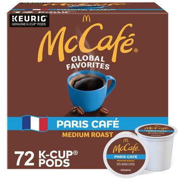 McCafe Single Serve Coffee K-Cup Pods, Medium Roast, 72 Count (6 Packs of 12), Model wx-uj-24836