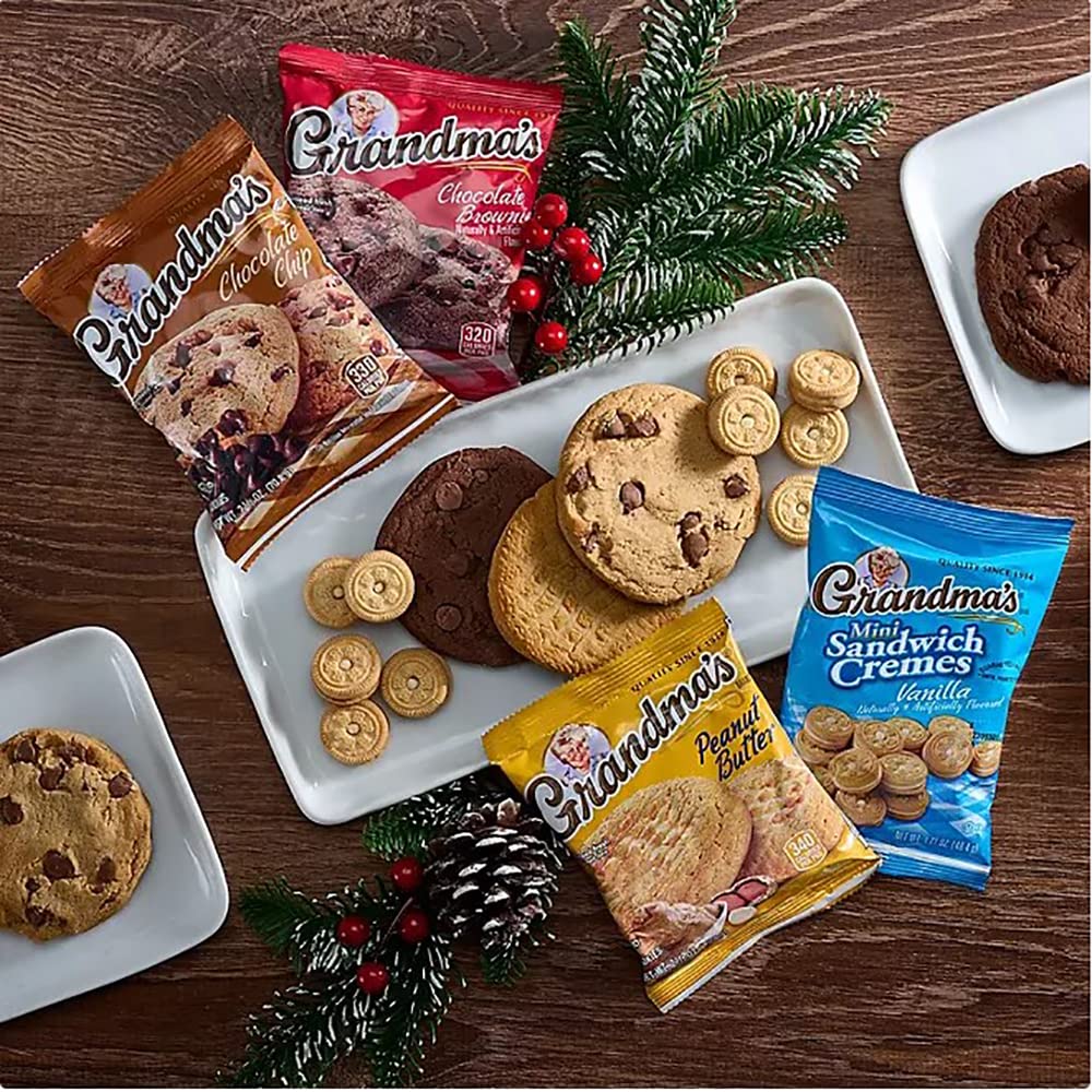Grandma'S Cookies Variety Pack - Bulk Assortment Care Package Individually Wrapped - Mix Cookies Variety Pack Gift Box (32 Count