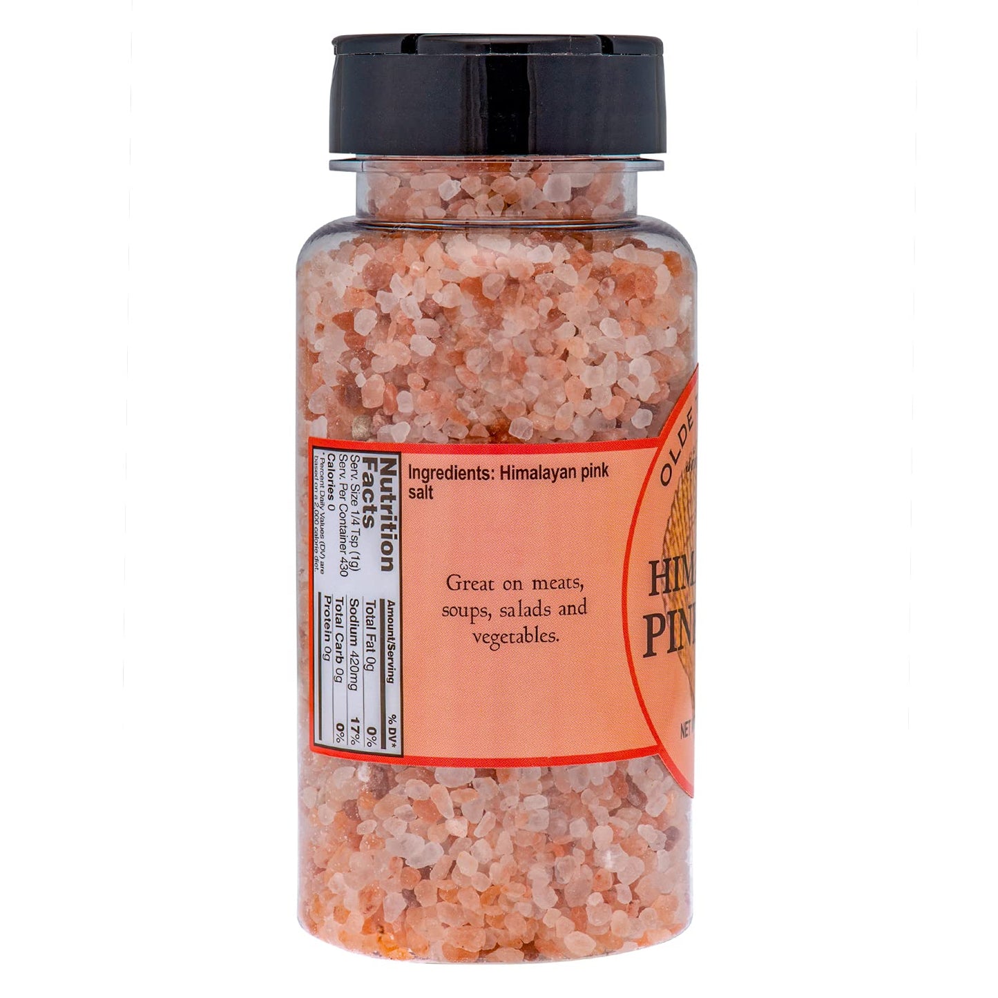 Olde Thompson Since 1944 Himalayan Pink Salt, Course Ground, 15.1 oz
