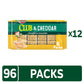 Keebler Sandwich Crackers, Lunch Snacks, Club and Cheddar (12 Trays, 96 Packs)