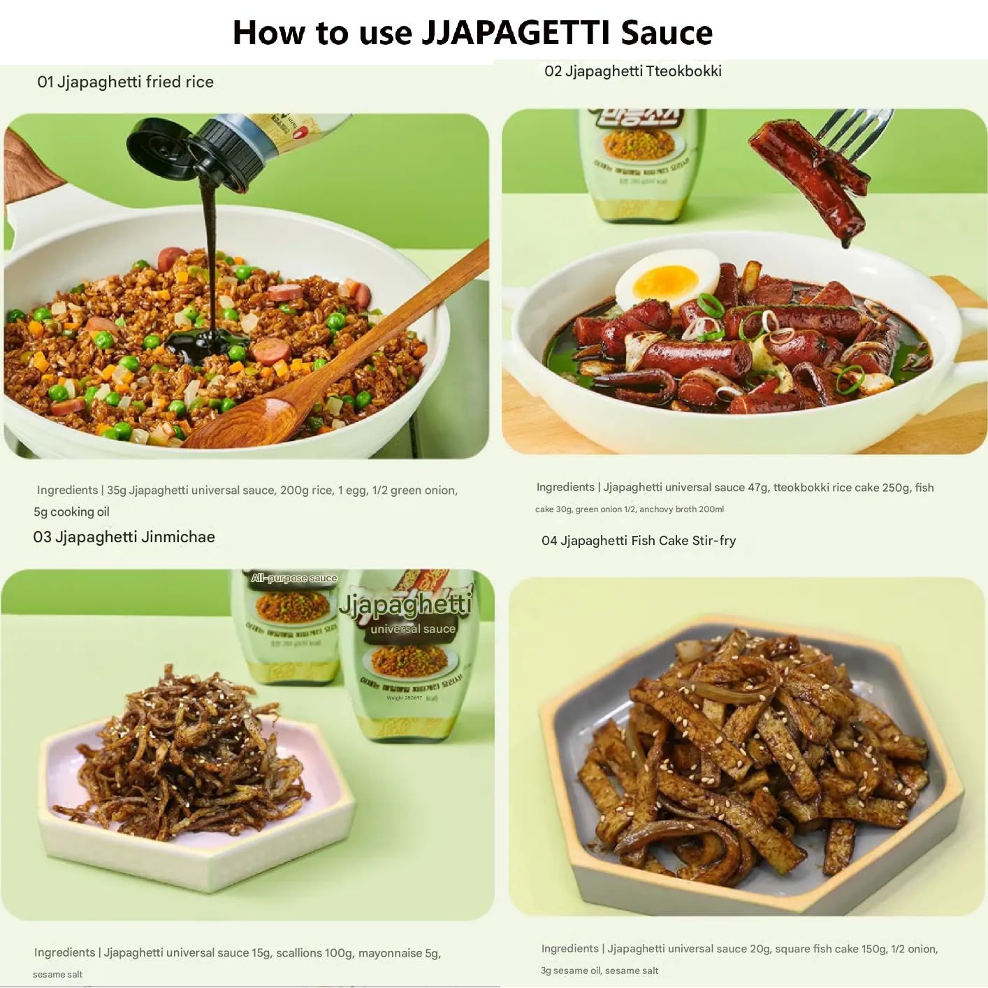 Korean Chapa-Getti Sauce  - Multi-Purpose Black Bean Sauce For Barbecue, Stir-Fry, Noodles, And Rice - Authentic Korean Flav
