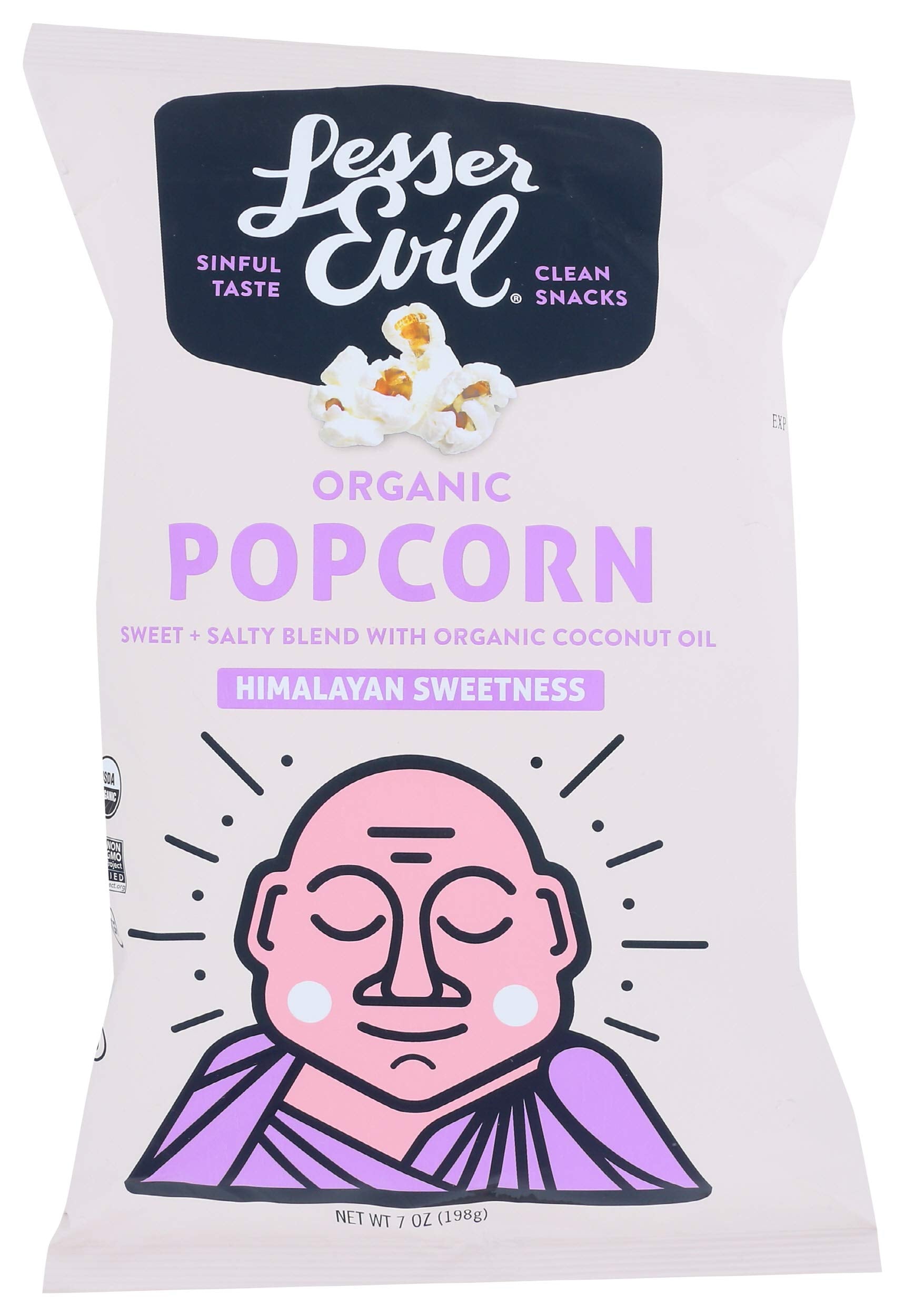 Lesserevil Popcorn Bowl Sweet Organic 7 Ounce