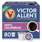 Victor Allens Coffee Decaf Medium Roast Coffee Pods, 80 Count, Single Serve for Keurig, Brown, Model FG017186
