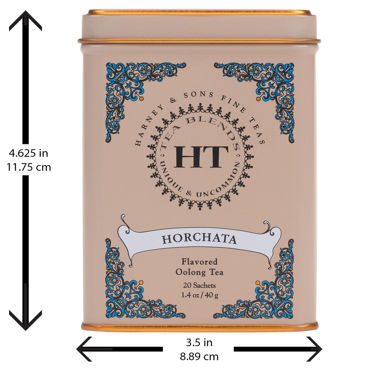 Harney & Sons Flavored Oolong Tea, Horchata, 20 Sachets, Model 01-1857