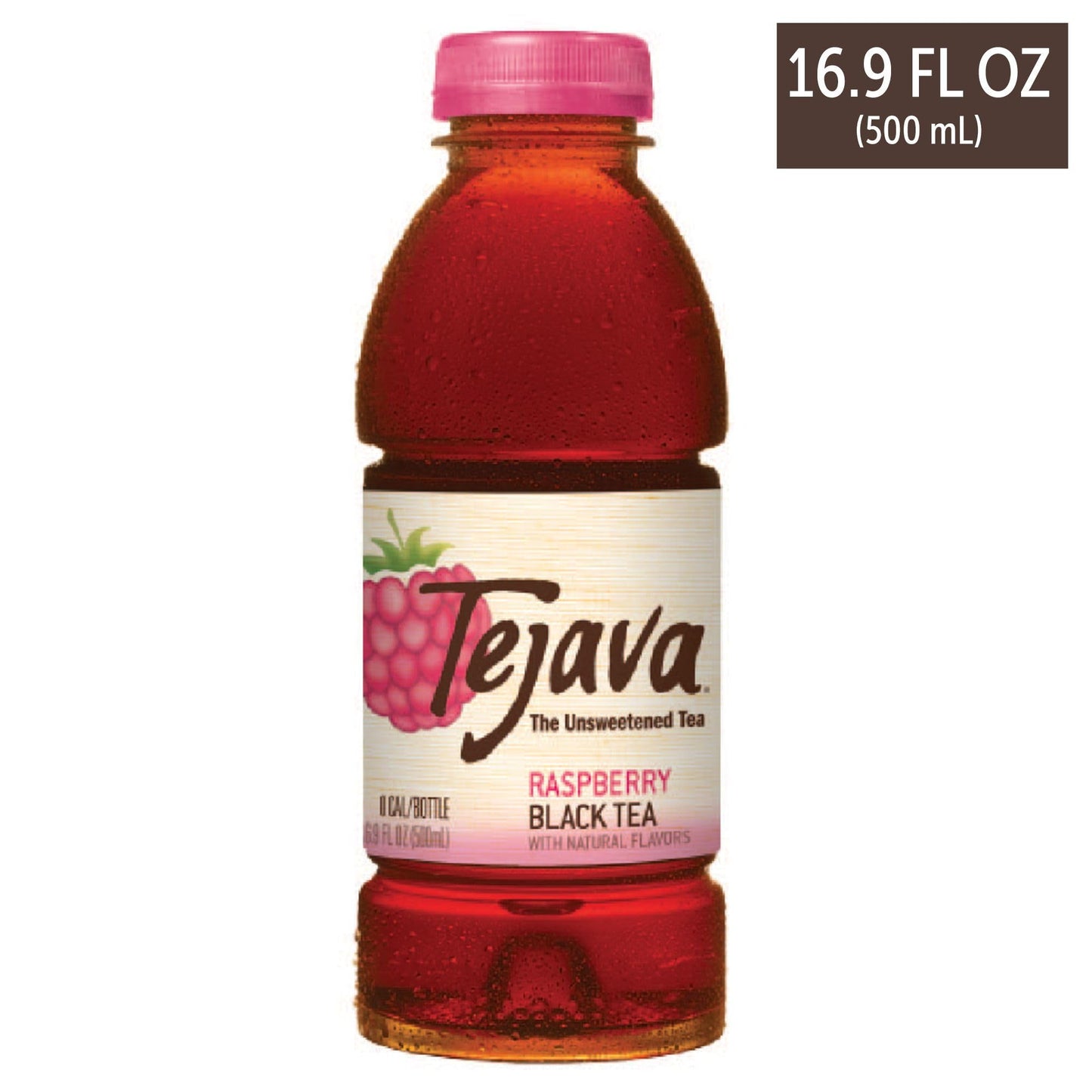 Tejava Raspberry Black Iced Tea, 6 Pack, 16.9Oz Pet Bottles, Unsweetened, Non-Gmo, Kosher, No Sugar Or Sweeteners, No Calories,