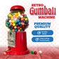 American Gumball Company - Metal 11-Inch Retro Style Red Gumball Machine, Made For 0.62 Inch Gumballs, Candy Or Nuts, Accepts An