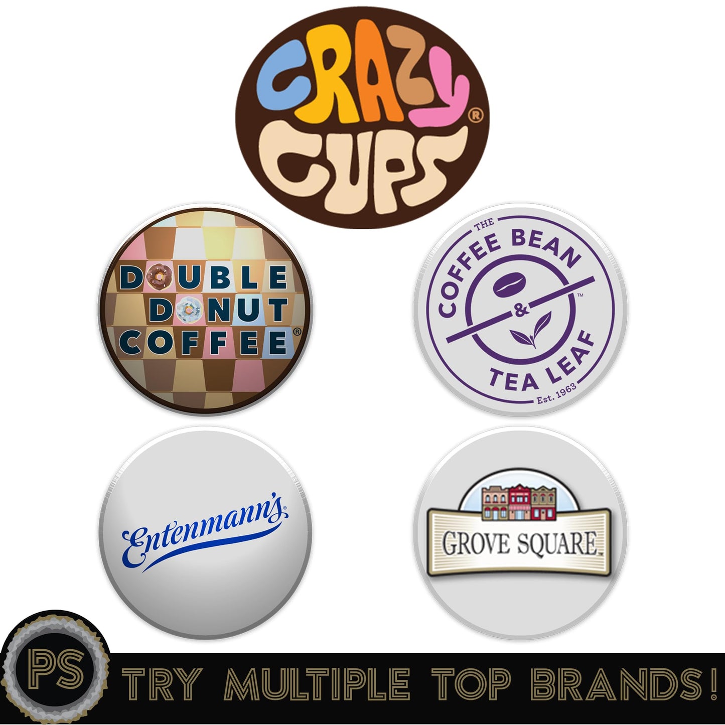 Hot Chocolate and Cappuccino Single Serve Cups  Variety Pack Sampler For Keurig K Cup malt-inspired  includes Hot Cocoa from Grove Square and Crazy Cups  30 Count