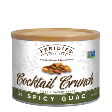 Feridies Cocktail Crunch Spicy Guac And Buffalo Gourmet Snack Mix With Cocktail Nuts - 18 Oz Tin