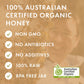 Biosota Organic Manuka Honey Mgo 1717+ - Medical Grade Manuka Honey From Australia Npa/Ulf 31+, 100% Raw Unheated Pure Honey, 8.