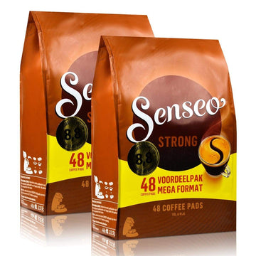 Senseo Strong Coffee Pods - 48-Count, Bold Dark Roast For A Rich Morning Brew - Compatible With Senseo Coffee Machines, Convenient Single-Serve Pods | Indulge In Intense Aroma And Full-Bodied Flavor