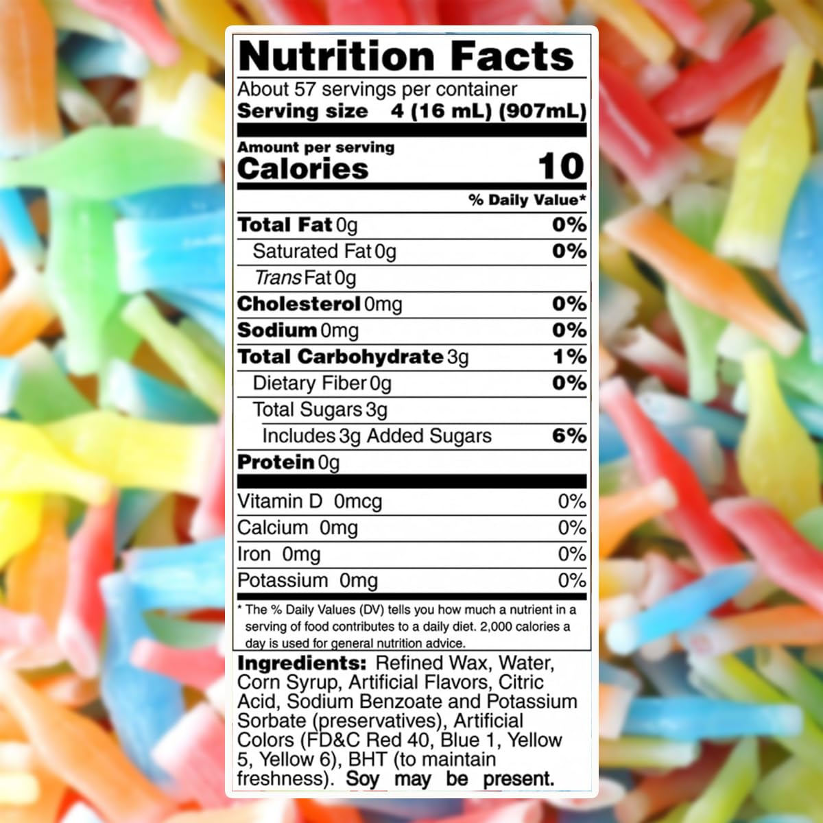 Generic Nik-L-Nips Vintage Wax Bottle Candy Drinks - 72 Units, 1 Pound Pack, Sweet and Sour Mix, Party Favor Bag