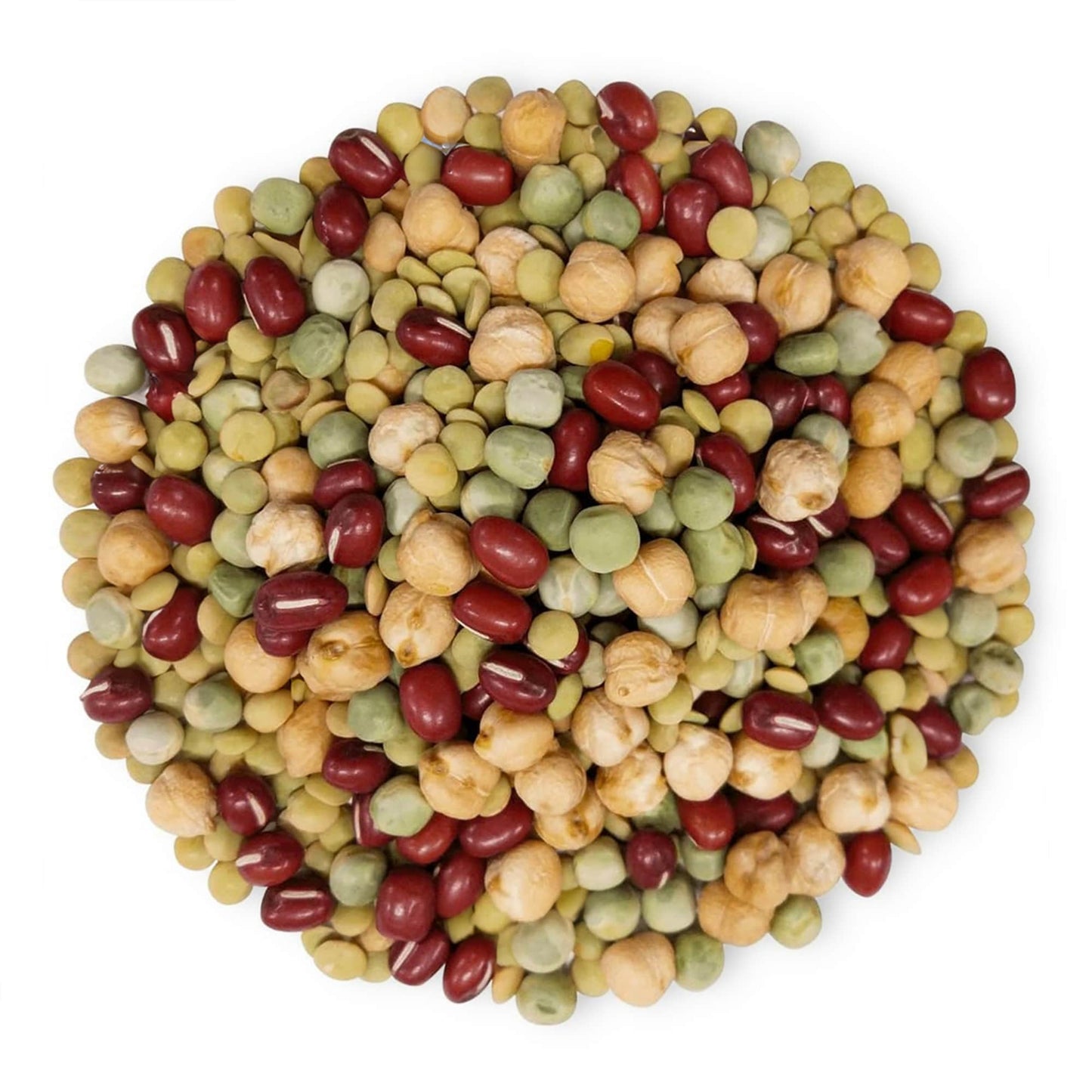 Crunchy Mix Of Sprouting Bean Seeds, 1 Pound - Green Peas, Adzuki, Lentils, Garbanzo, Kosher, Raw