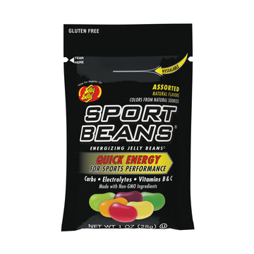 Jelly Belly Sport Beans - Energizing Jelly Beans - Assorted Flavors, Pack of 24