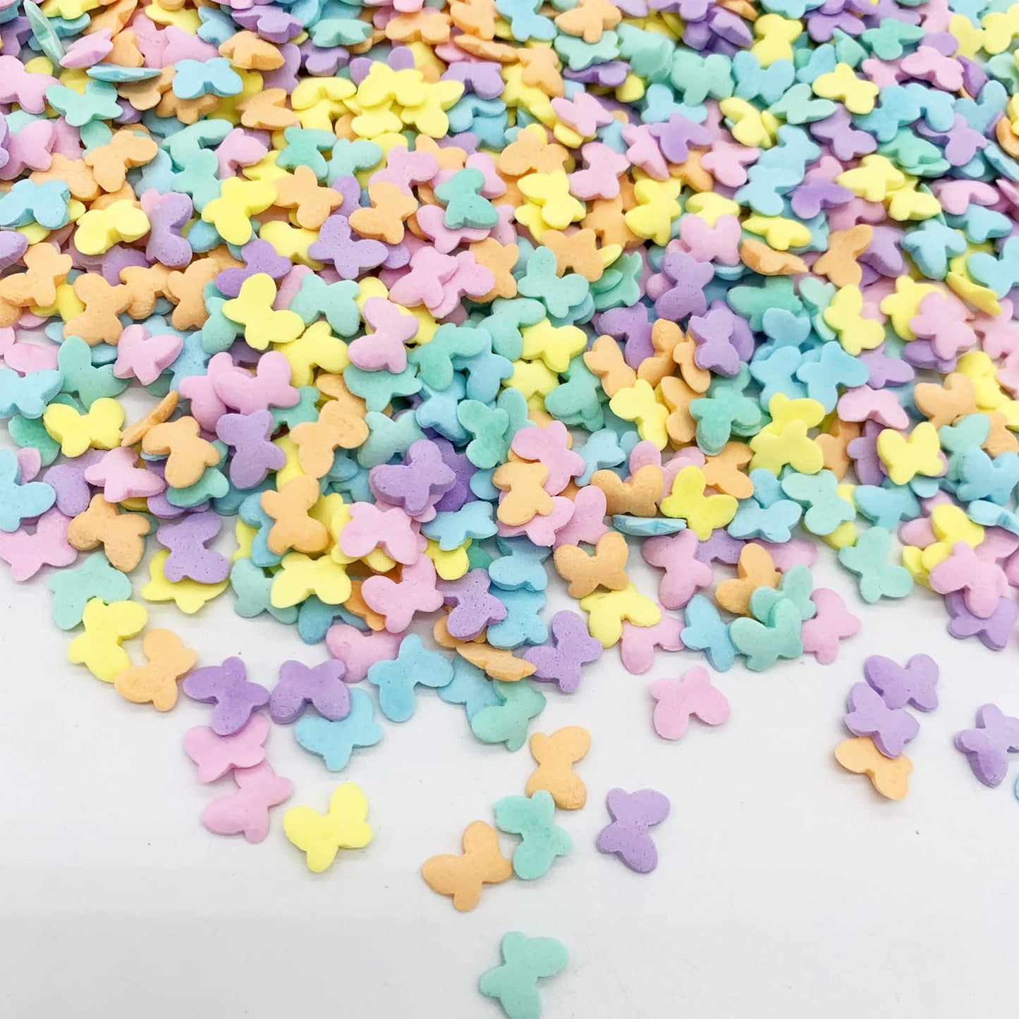 Multicolor Butterflies Sprinkles Purple and Yellow Mixed Cupcake Cake Decoration Cake Cookie IceCream Donut 3oz