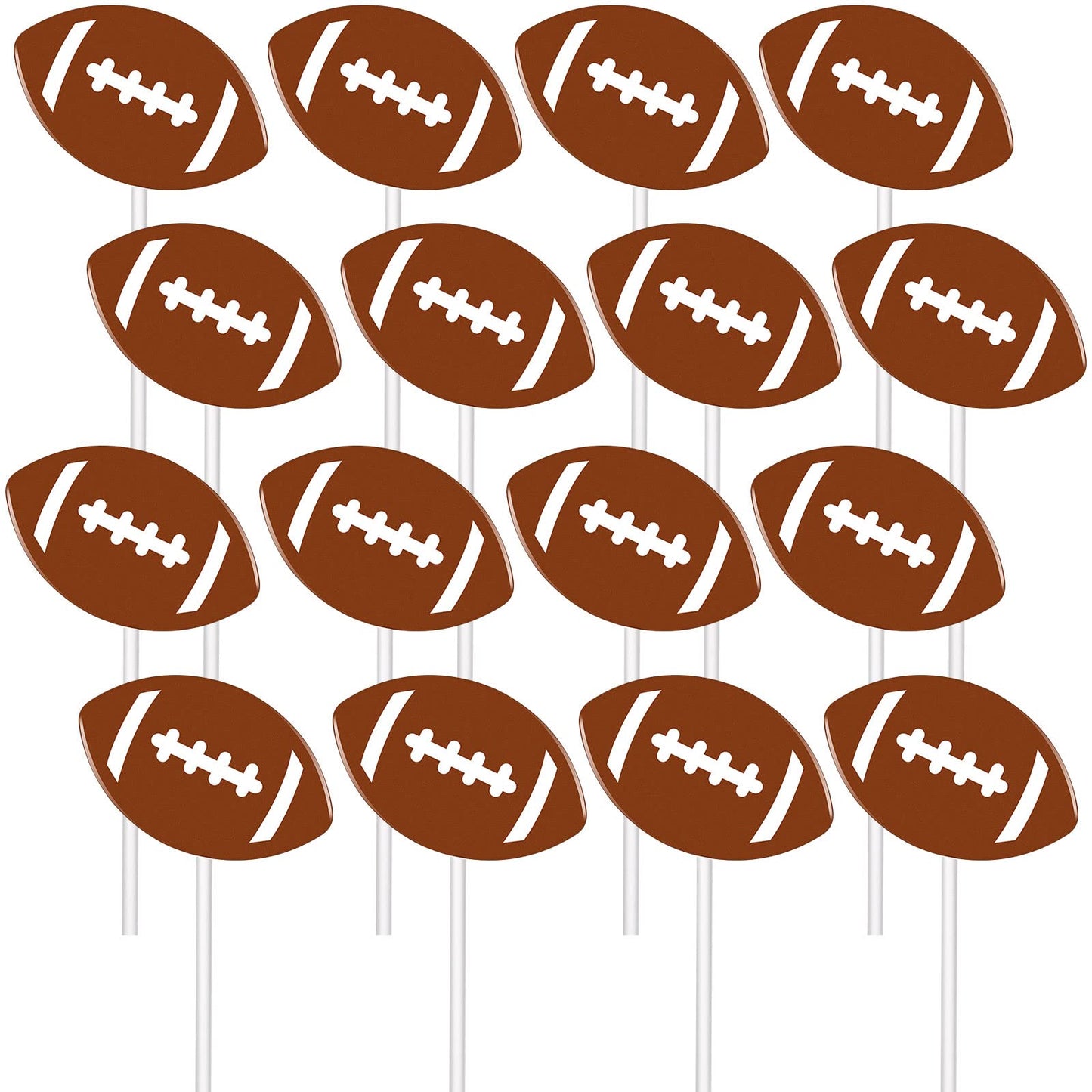 Marspark 48 Pieces Football Cupcake Toppers Picks Cake Decorations Football Cake Topper For Baby Shower Birthday Party Football