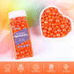 Cobakey Orange Sprinkles For Cake Decorations 3.52 Ounce Edible Pearl Sugar Sprinkles For Cupcake Toppers Wedding Party Valentin
