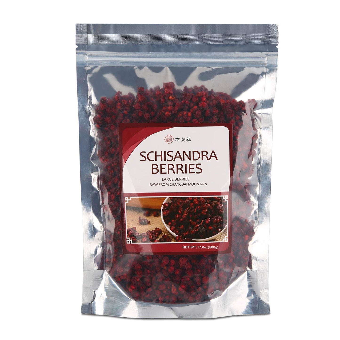 Wananfu Schisandra Berry Tea - Dried Schisandra Berries, 17.6oz, Schisandra Berry Flavor