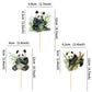Ercadio 24 Pack Panda Cupcake Toppers Panda Cupcake Picks Animal Cupcake Picks Panda Birthday Cupcake Decorations For Baby Showe
