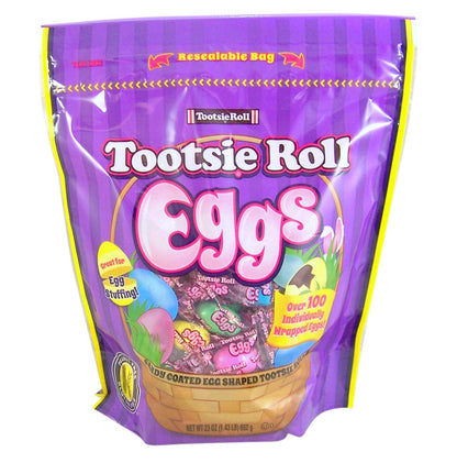 Tootsie Roll Coated Egg-Shaped Candies (23 oz. Resealable Bag)