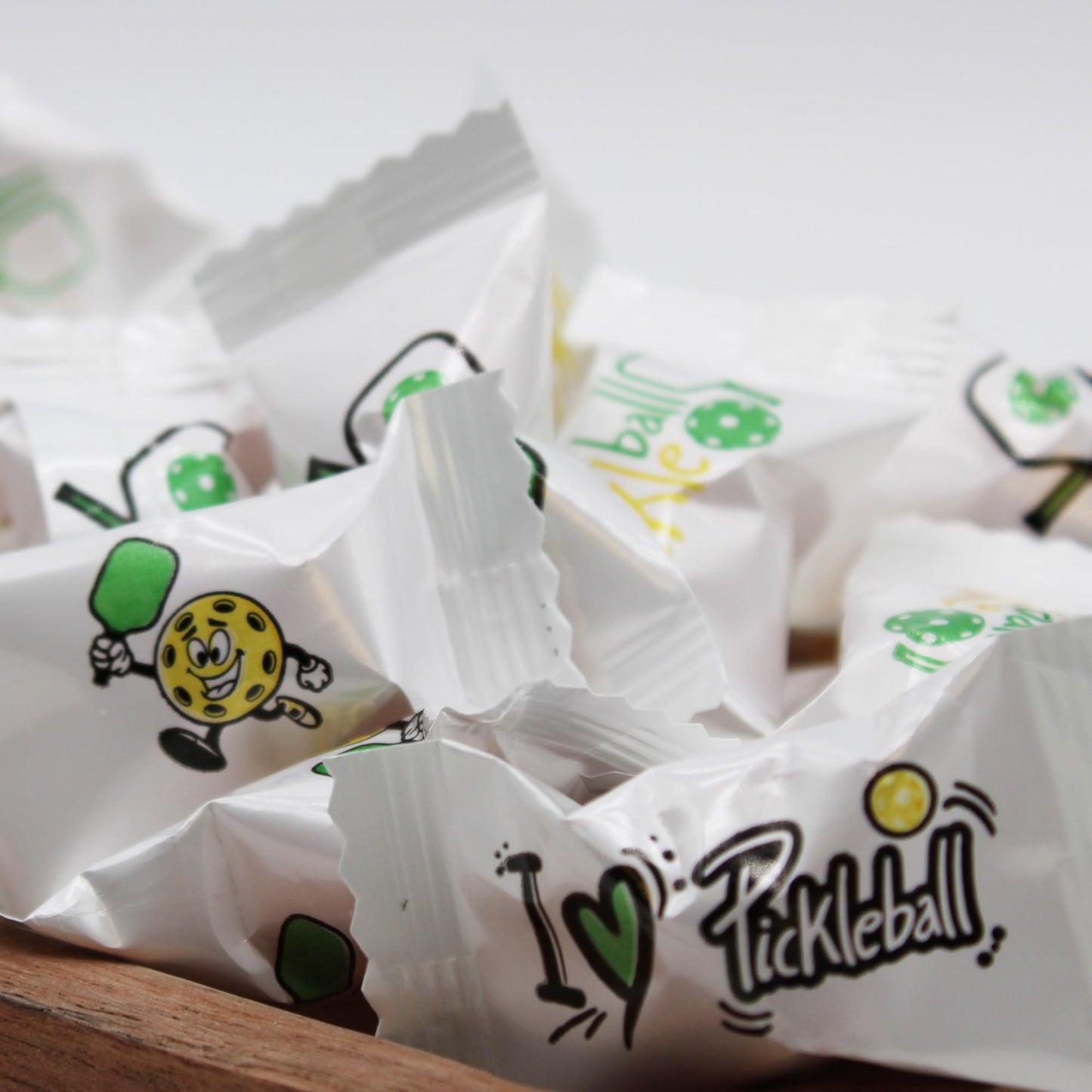 Naturejam 100 Count Pickleball Themed Peppermints Candy - Perfect Gifts for Pickleball Lovers - Peppermint Balls Individually Wr