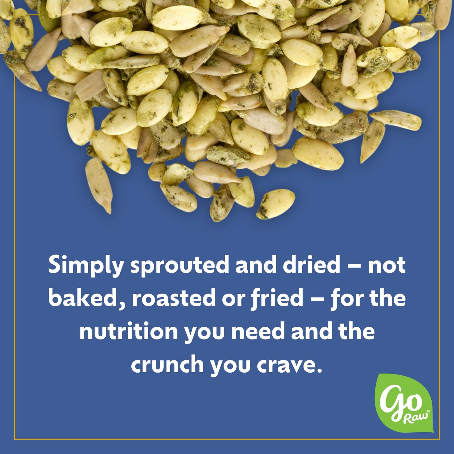 Go Raw Organic Sprouted Sea Salt & Pepper Snacking Seeds, 4 oz, 6 Pack, Pumpkin & Sunflower Seeds, Keto, Kosher